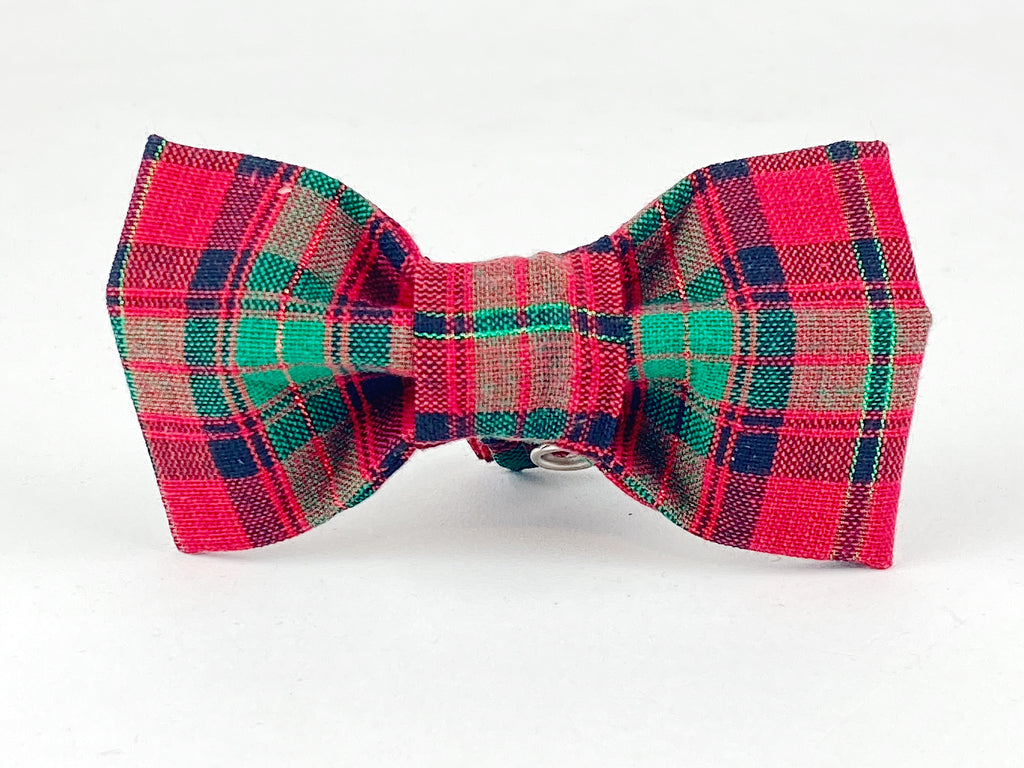 Red and Green Christmas Dog Bow Tie