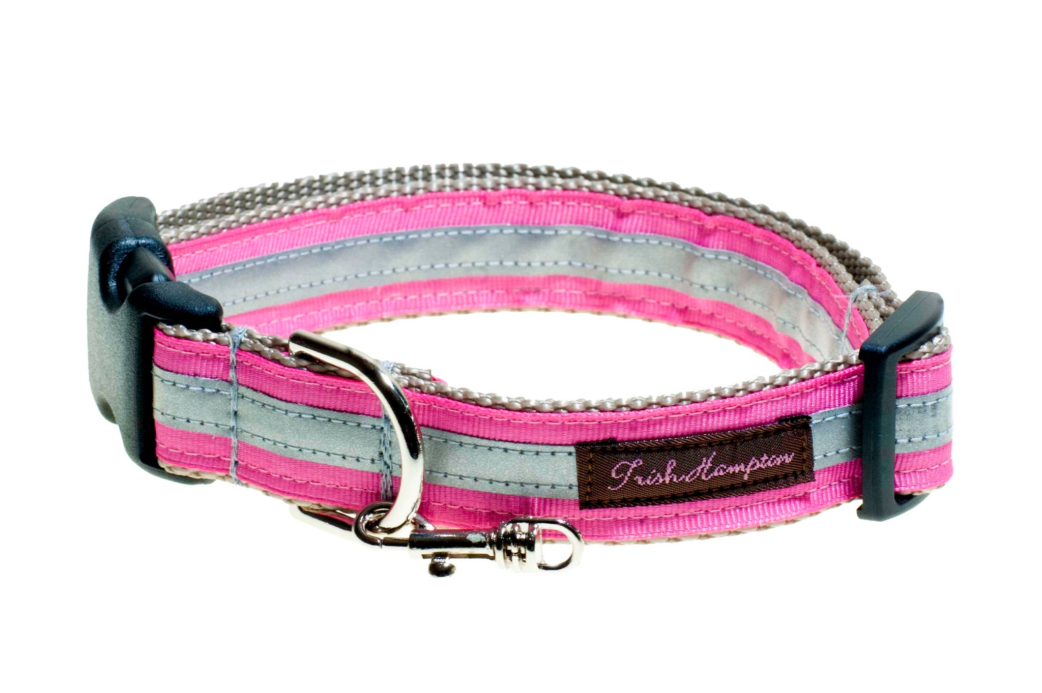 Pink Reflective 3M Dog Collar 410