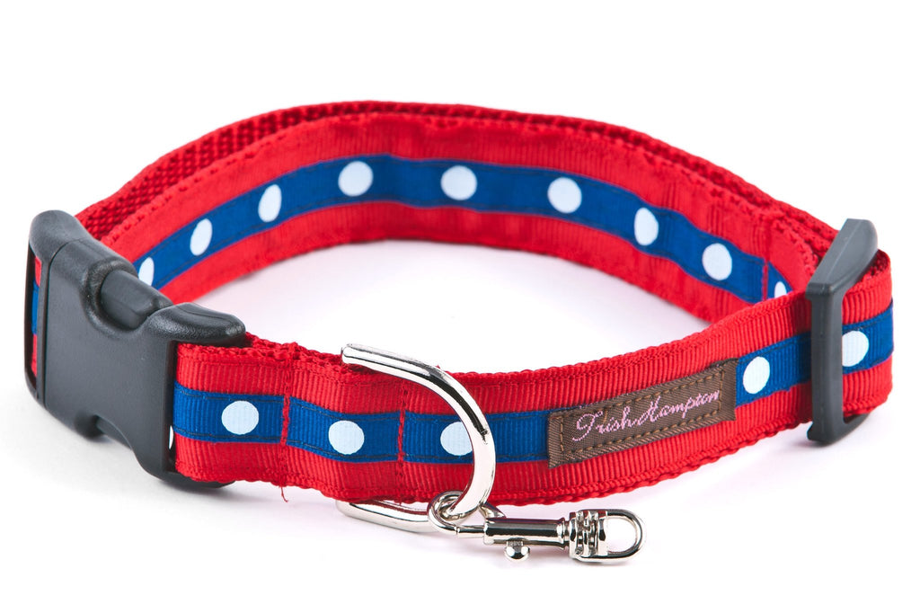 Americana Ribbon Dog Collar