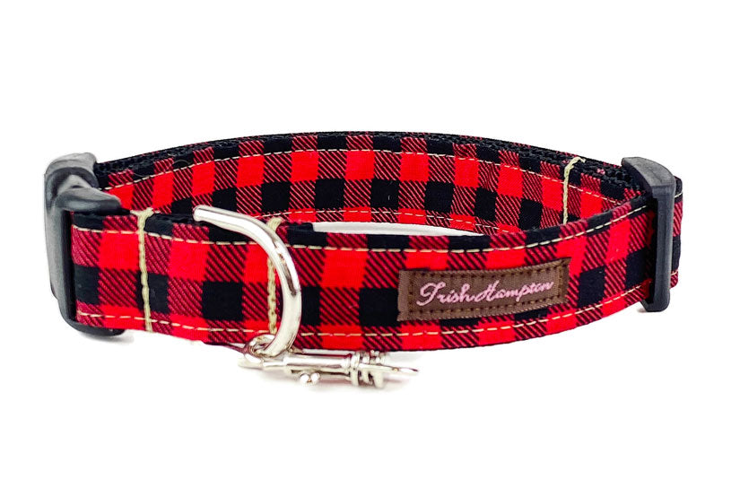 Small Buffalo Plaid Dog Collar 901 - Main Image